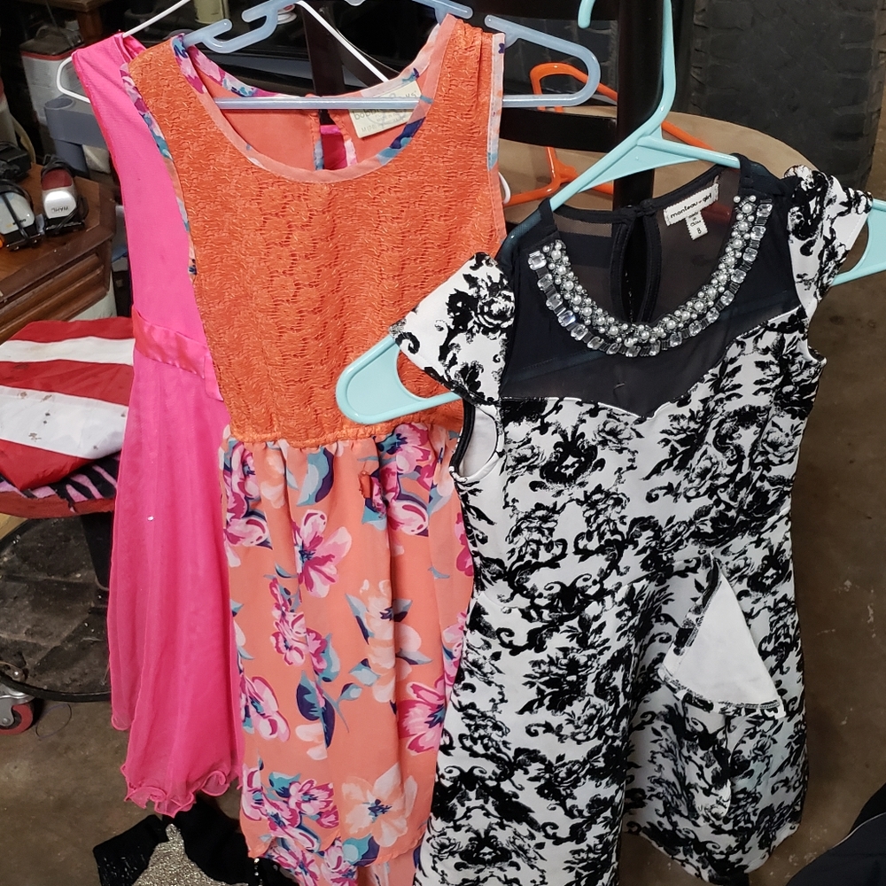 3 girl dresses 7-8 Bobbie brooks monteau girl, size 8 and  Amy's closet size 16